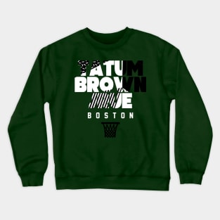 Boston Basketball Star Player Trio Retro Crewneck Sweatshirt